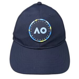 Australian Open Baseball Cap Blue One Size Nylon Slideback Hat Melbourne AO
